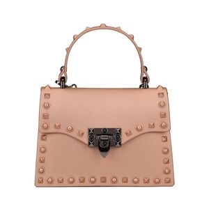 NWOT Women’s Studded Pink Shoulder/Crossbody Bag